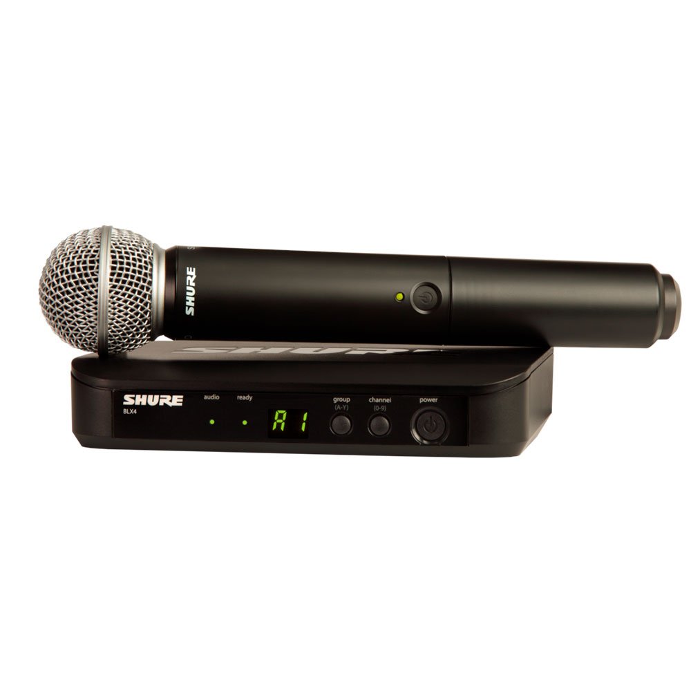 Sistema inalámbrico vocal Shure BLX24 SM58 profesional para escenario