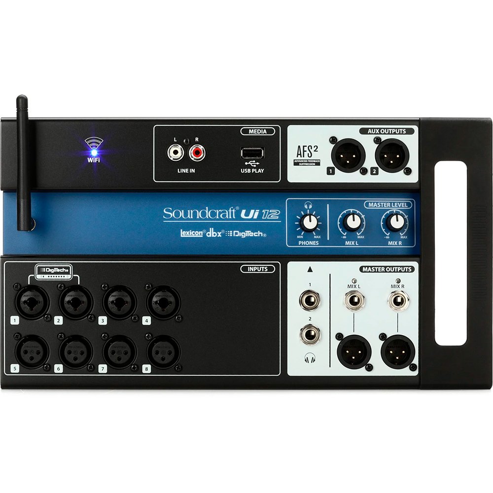 Soundcraft Ui12 digital mixer Wi-Fi 12 canales profesional