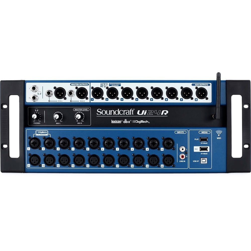 Mezcladora digital Soundcraft Ui24R 24 canales con control remoto