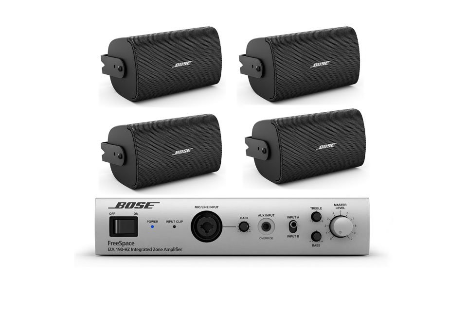 Bose AudioPack Pro S4 sistema de sonido comercial con altavoces FreeSpace